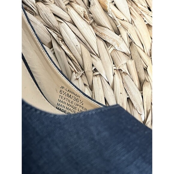 Jessica Simpson Western Denim Floral Pumps Size 6.5 Rose Platform Chunky Boho - Picture 6 of 7